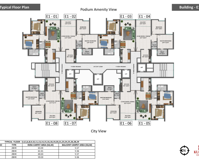 Kumar Prime View Floor Plan